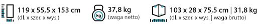 Rower Rook Zipro wymiary i waga