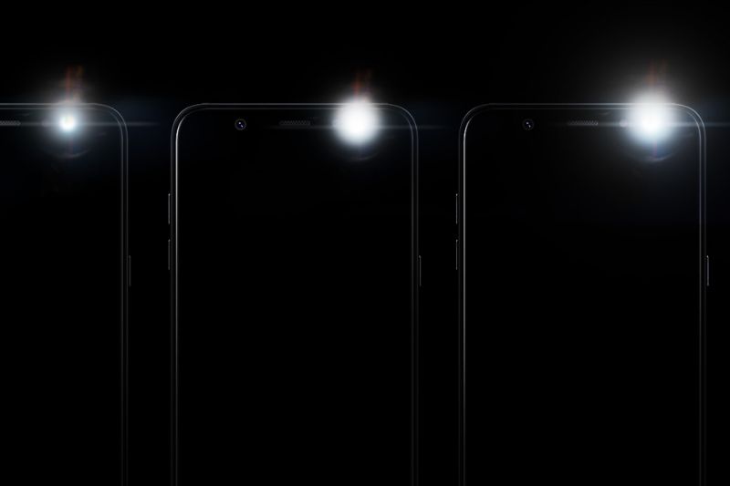 Samsung Regulowana jasność błysku lampy