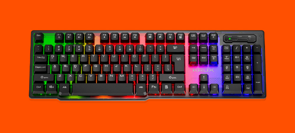 krux solar rgb gaming keyboard