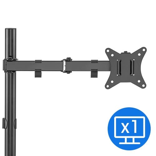 Monitor, dvignjen nad mizo z nosilcem SENSE7 FLOAT