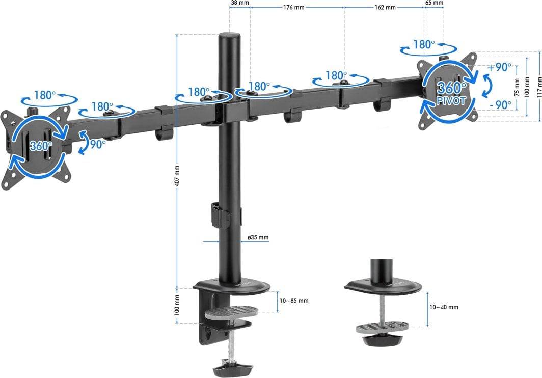 Večnamenski nosilec monitorja SENSE7