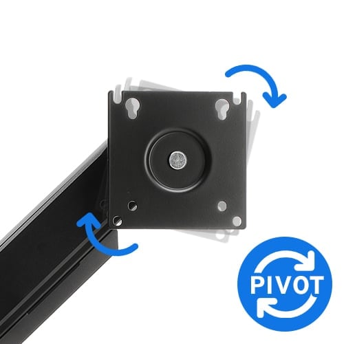 Prikaz dveh načinov namestitve nosilca SENSE7 HANG DOUBLE: s sponko in z izvrtino