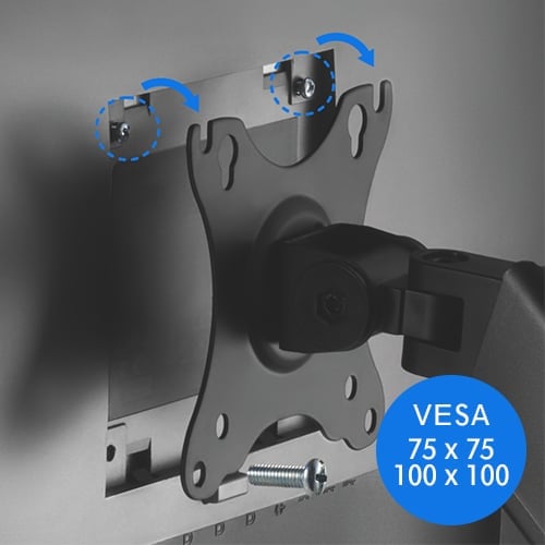 Roka za monitor SENSE7 HANG WALL z vgrajenimi vodili za kable