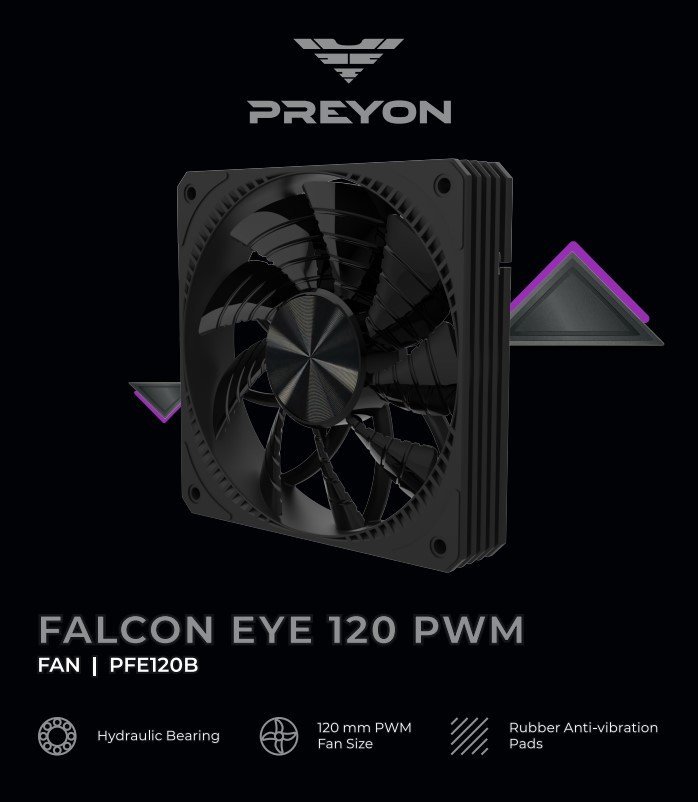 Detajl ventilatorja PREYON Falcon Eye