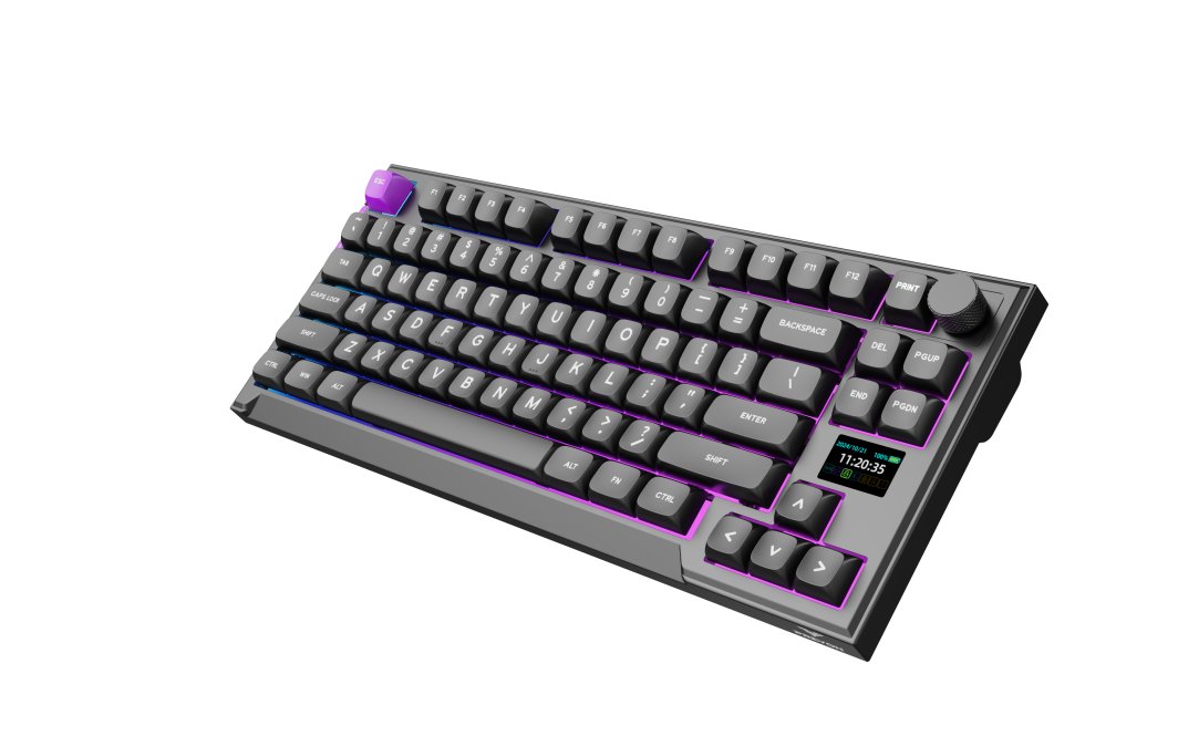 PREYON Silent Claw TKL - dinamična RGB osvetlitev ozadja