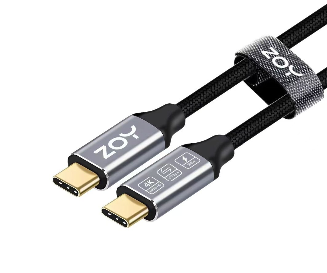 Visokohitrostni USB-C v USB-C kabel z najlonskim opletom