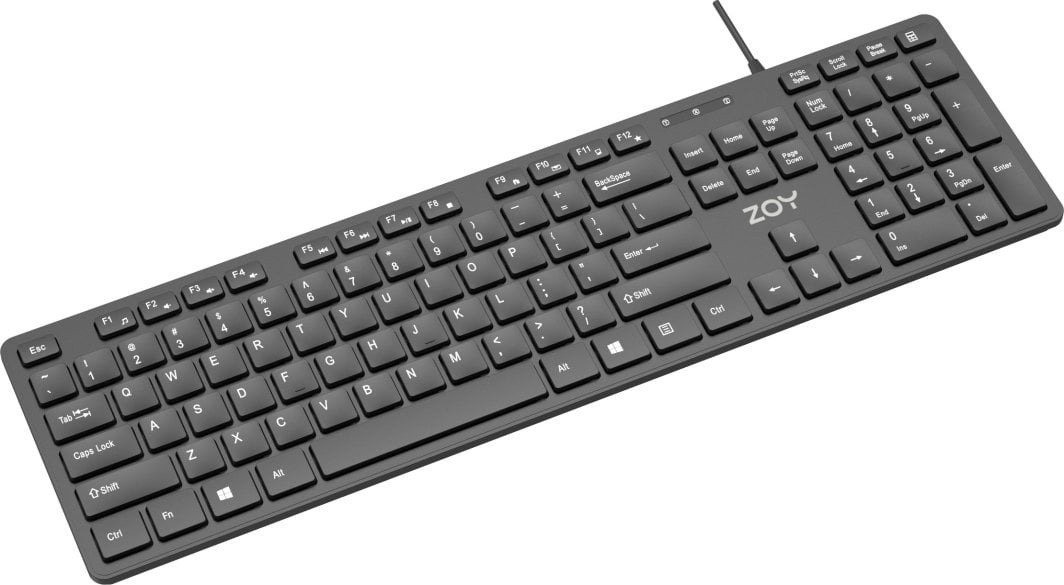 Žična tipkovnica ZOY ZKB800 v uporabi