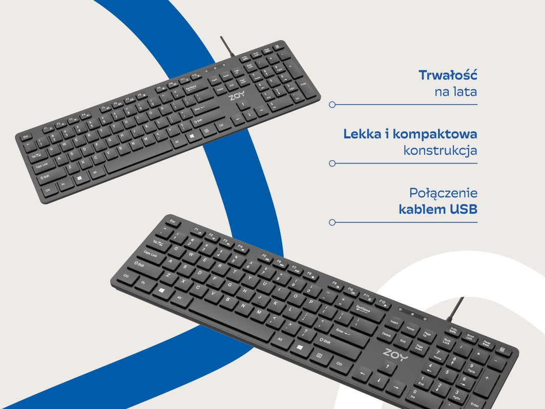 USB povezava tipkovnice ZOY ZKB800