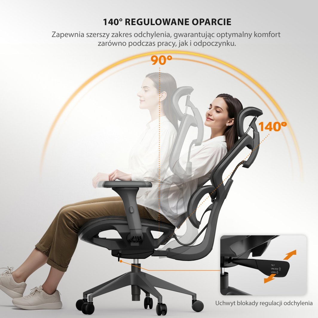 SENSE7 Nobu uredska stolica - detalji prilagodbe