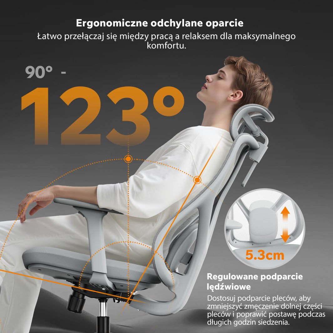 Podesivi naslon SENSE7 Moyo stolice