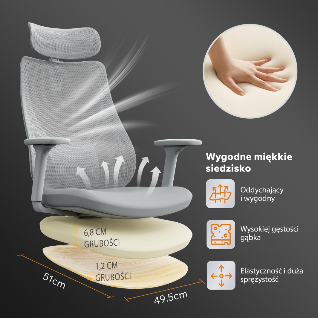 Lumbalna potpora na SENSE7 Moyo stolici