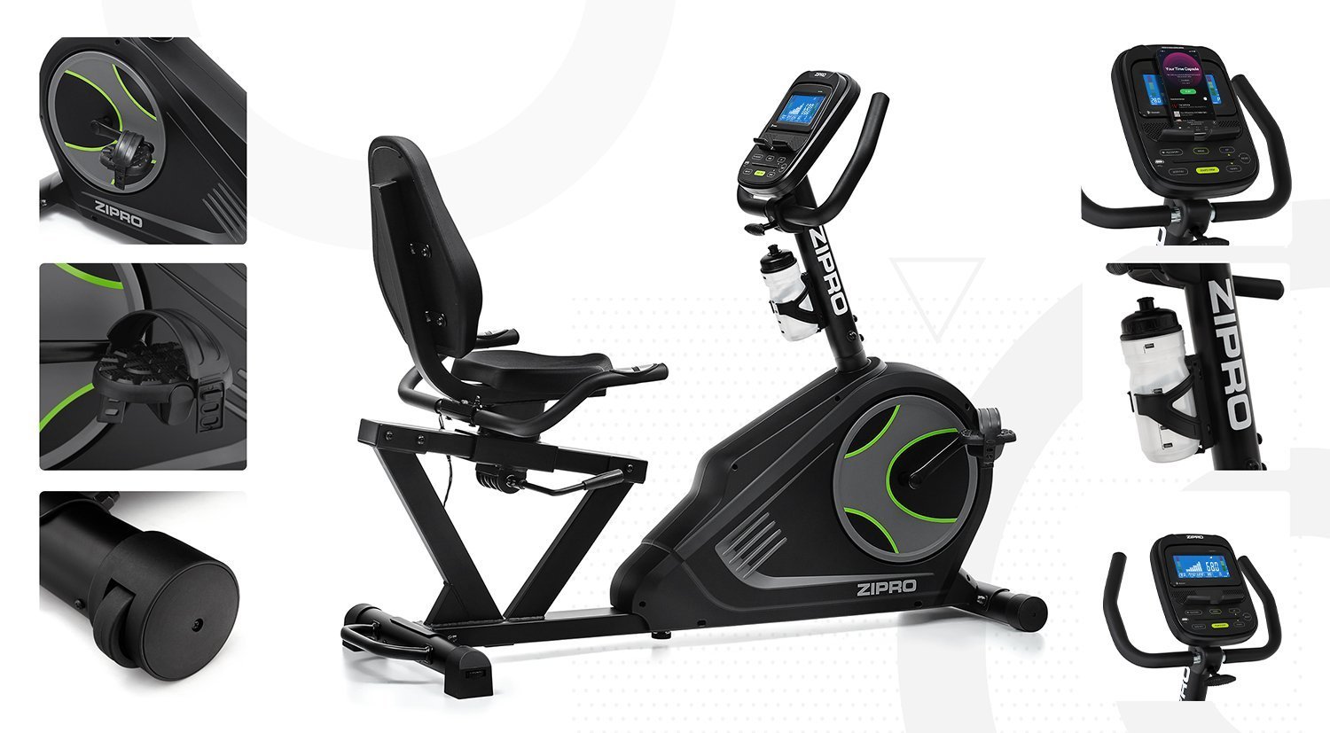Zipro Glow sobni bicikl u ležećem položaju
