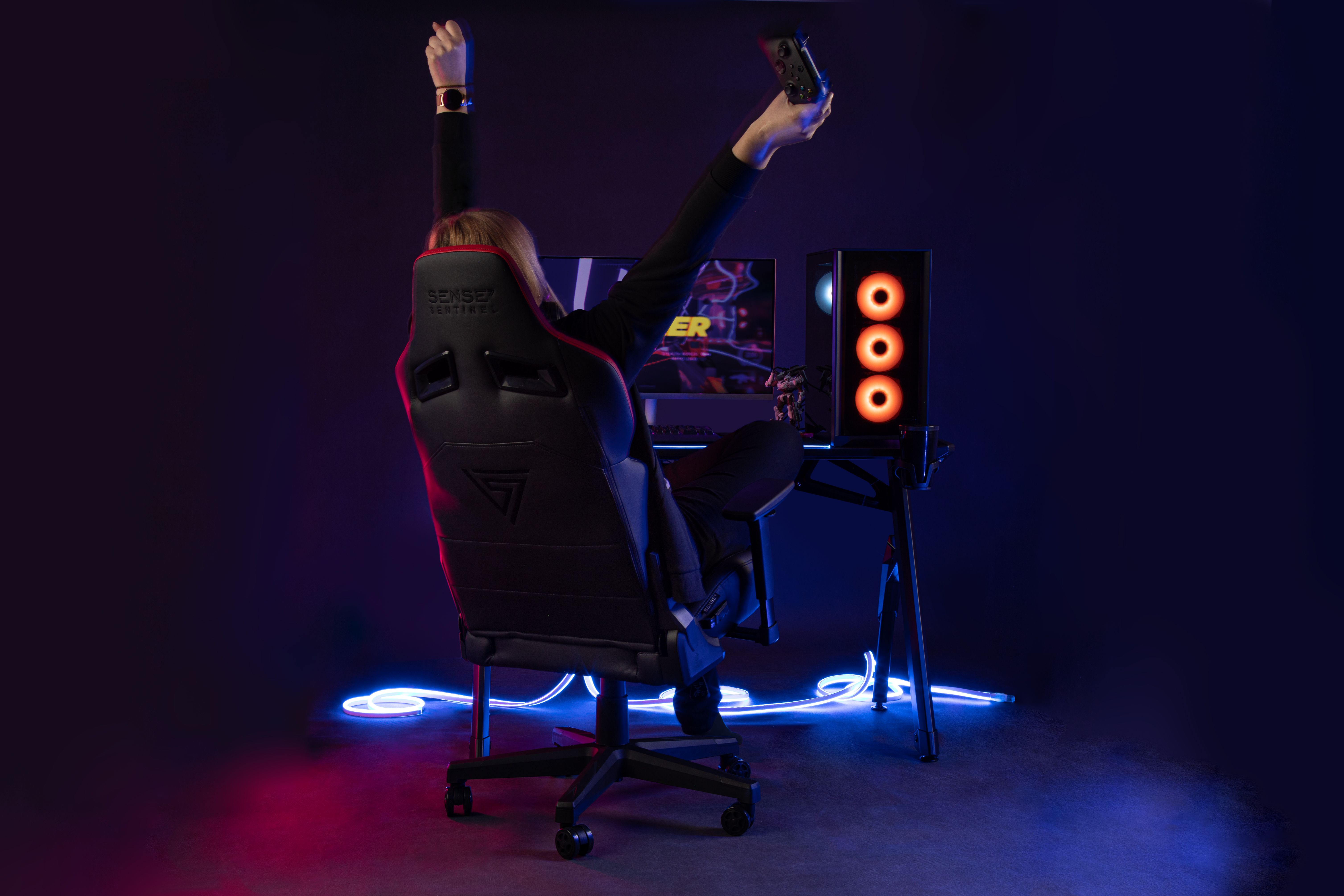 Detajl zračnega oblazinjenja in šivov