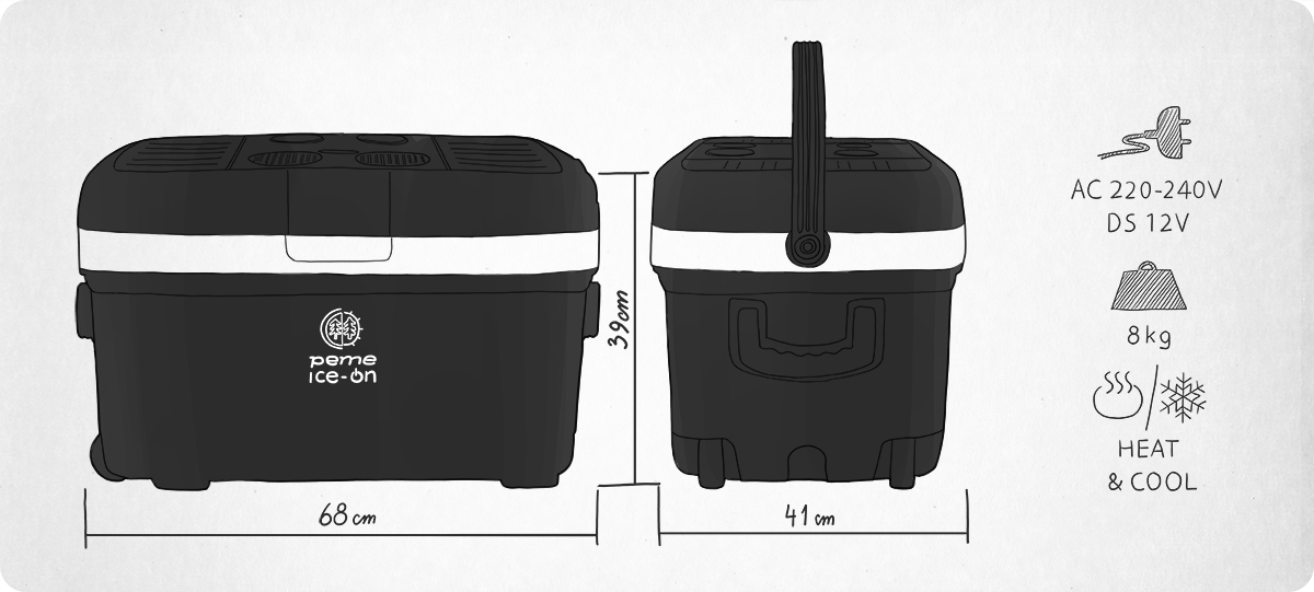 Lodówka turystyczna elektryczna Peme Ice On 12V/230V