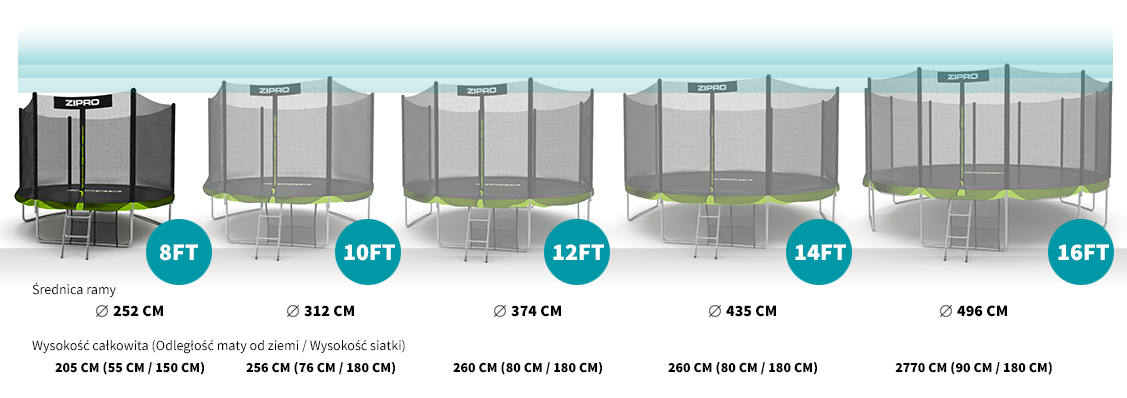 Zipro Trampolina Ogrodowa Jump Pro Z Siatka Zewnetrzna 8ft 252cm Torba Na Buty Gratis Morele Net